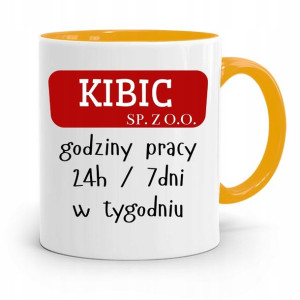 Dla Kibica Kibola Fana Kubek Żółty Na Prezent