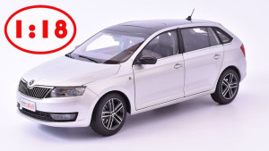 Abrex Skoda Rapid Spaceback, 2013, srebrny