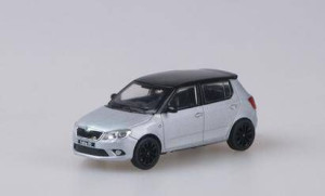 Abrex Skoda Fabia II RS, srebrny/czarny
