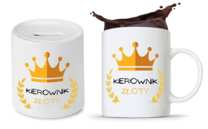 Dla Kierownika Zestaw Kubek + Skarbonka Prezent