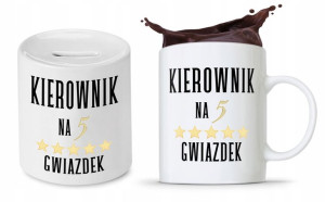 Dla Kierownika Zestaw Kubek + Skarbonka Prezent