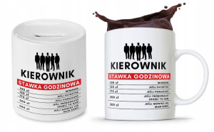 Dla Kierownika Zestaw Kubek + Skarbonka Prezent