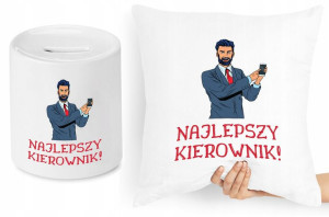 Dla Kierownika Zestaw Poduszka + Skarbonka Prezent