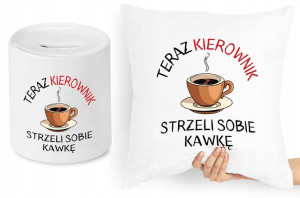 Dla Kierownika Zestaw Poduszka + Skarbonka Prezent