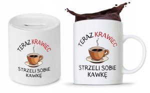 Dla Krawca Krawcowej Zestaw Kubek + Skarbonka