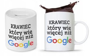 Dla Krawca Krawcowej Zestaw Kubek + Skarbonka