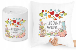 Dla Krawca Krawcowej Zestaw Poduszka + Skarbonka
