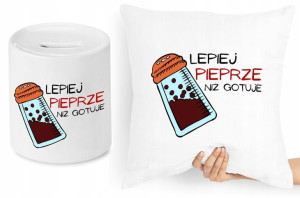 Dla Kucharza Zestaw Poduszka + Skarbonka Prezent