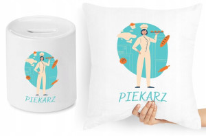 Dla Kucharza Zestaw Poduszka + Skarbonka Prezent