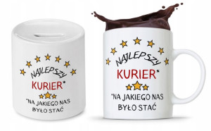 Dla Kuriera Na Prezent Zestaw Kubek + Skarbonka