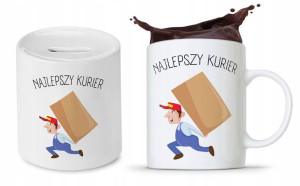 Dla Kuriera Na Prezent Zestaw Kubek + Skarbonka