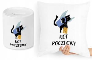 Dla Listonosza Zestaw Poduszka + Skarbonka