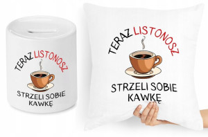 Dla Listonosza Zestaw Poduszka + Skarbonka