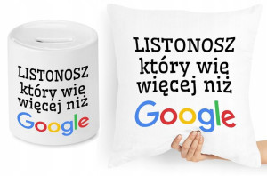 Dla Listonosza Zestaw Poduszka + Skarbonka