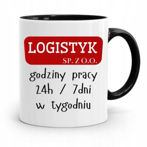 Dla Logistyka Kubek Czarny Na Prezent Na Urodziny