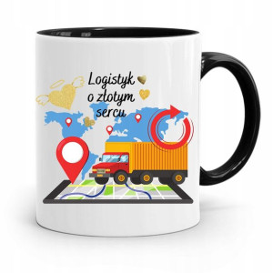 Dla Logistyka Kubek Czarny Na Prezent Na Urodziny