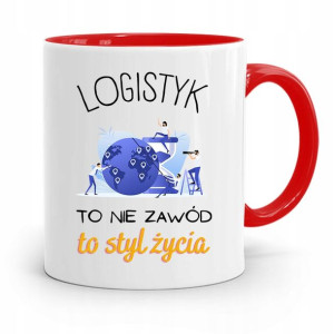 Dla Logistyka Kubek Czerwony Prezent Na Urodziny