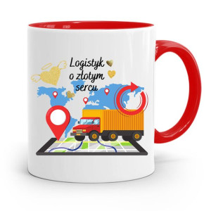 Dla Logistyka Kubek Czerwony Prezent Na Urodziny
