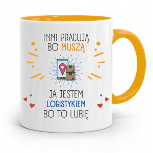 Dla Logistyka Kubek Żółty Na Prezent Na Urodziny
