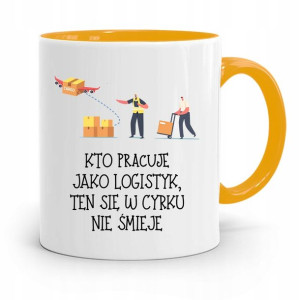 Dla Logistyka Kubek Żółty Na Prezent Na Urodziny