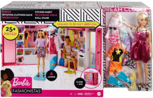 Barbie Gbk10 Wymarzona Szafa + Lalka
