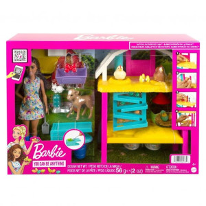 Barbie HGY88 farma radosnych kurek