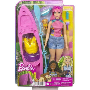 Barbie HDF75 kemping Daisy lalka+kajak