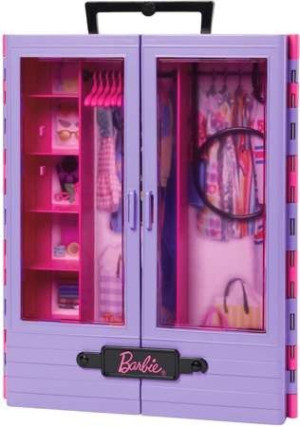 Barbie Hjl66 Szafa+lalka+akcesoria
