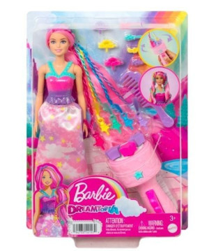 Barbie Hnj06 Księżniczka Zakręcone Pasem