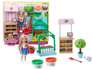 Barbie Lalka Chelsea z zestawem ogródek FRH75
