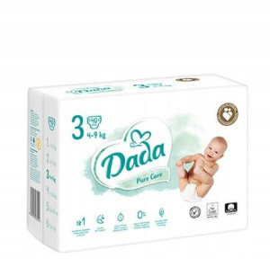 Pieluszki Dada rozmiar 3 Pure Care 4-9 kg 40 szt