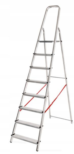PRODRAB drabina domowa 8 stopniowa aluminiowa