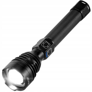 Latarka Led Akumulatorowa Taktyczna Mocna Zoom Usb