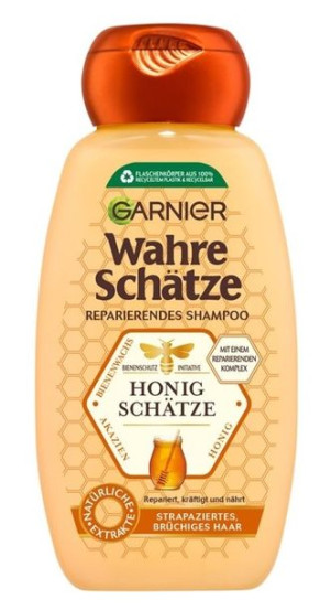 (DE) Garnier True Treasures Honey Treasures Szampon, Szampon do włosów z pr