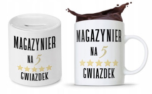 Dla Magazyniera Prezent Zestaw Kubek + Skarbonka