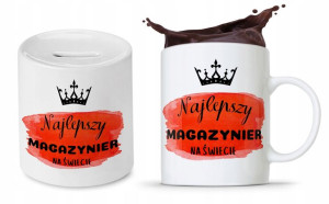 Dla Magazyniera Prezent Zestaw Kubek + Skarbonka