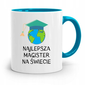 Dla Magistra Kubek Błękitny Na Prezent Na Urodziny