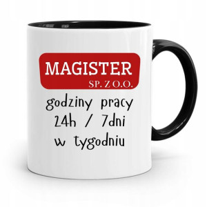 Dla Magistra Kubek Czarny Na Prezent Na Urodziny