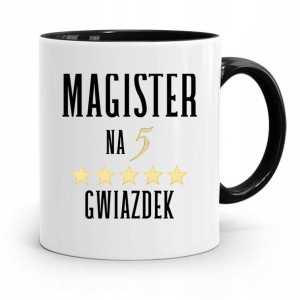 Dla Magistra Kubek Czarny Na Prezent Na Urodziny