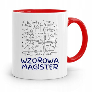 Dla Magistra Kubek Czerwony Na Prezent Na Urodziny