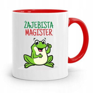 Dla Magistra Kubek Czerwony Na Prezent Na Urodziny