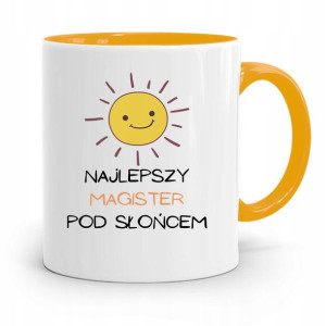 Dla Magistra Kubek Żółty Na Prezent Na Urodziny