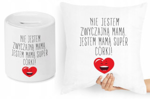 Dla Mamy Zestaw Poduszka + Skarbonka Prezent