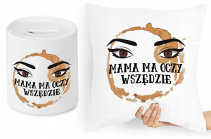 Dla Mamy Zestaw Poduszka + Skarbonka Prezent