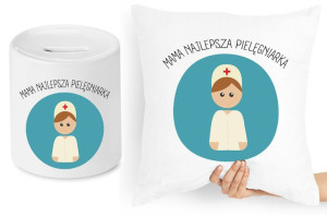 Dla Mamy Zestaw Poduszka + Skarbonka Prezent