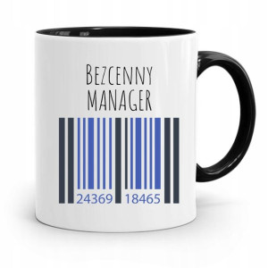 Dla Managera Menadżera Kubek Czarny Prezent