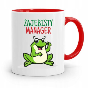 Dla Managera Menadżera Kubek Czerwony Prezent