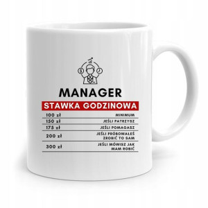 Dla Managera Menadżera Kubek Prezent Na Urodziny