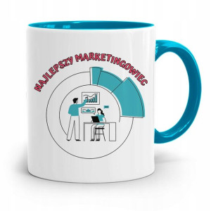 Dla Marketingowca Marketing Kubek Błękitny Prezent
