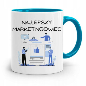 Dla Marketingowca Marketing Kubek Błękitny Prezent